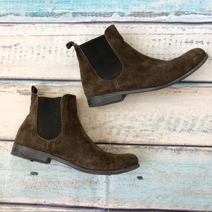 Ethem Ankle Boots Booties Green Khaki Suede